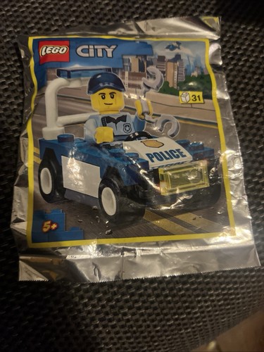 Lego city policemen with car - city,